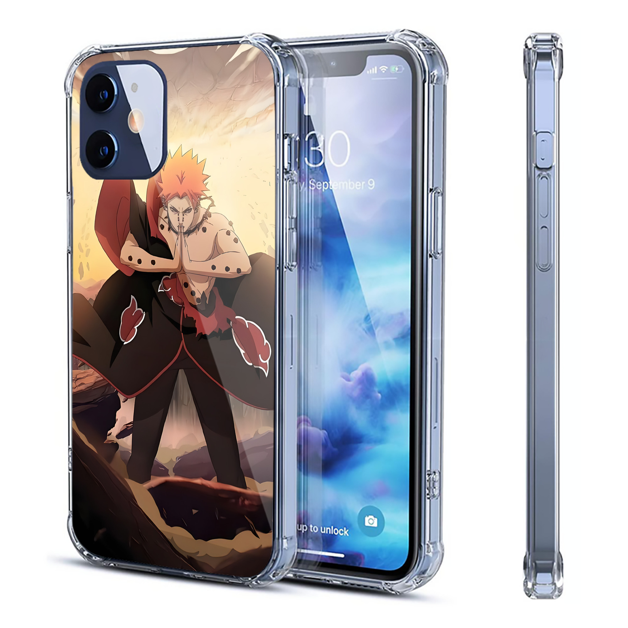 （画像用） NARUTO -ナルト- NARUTO -ナルト- 疾風伝 【iPhone 12シリーズ対応】透明スマホケース（クリアソフトケース）